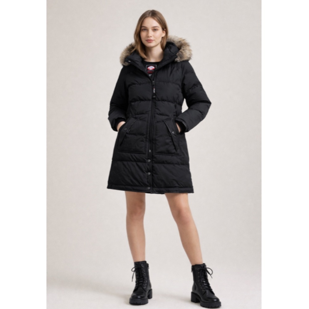 Pajar Winter Coat | Black | size M | Removable Real Rabbit and Coyote Fur Hd